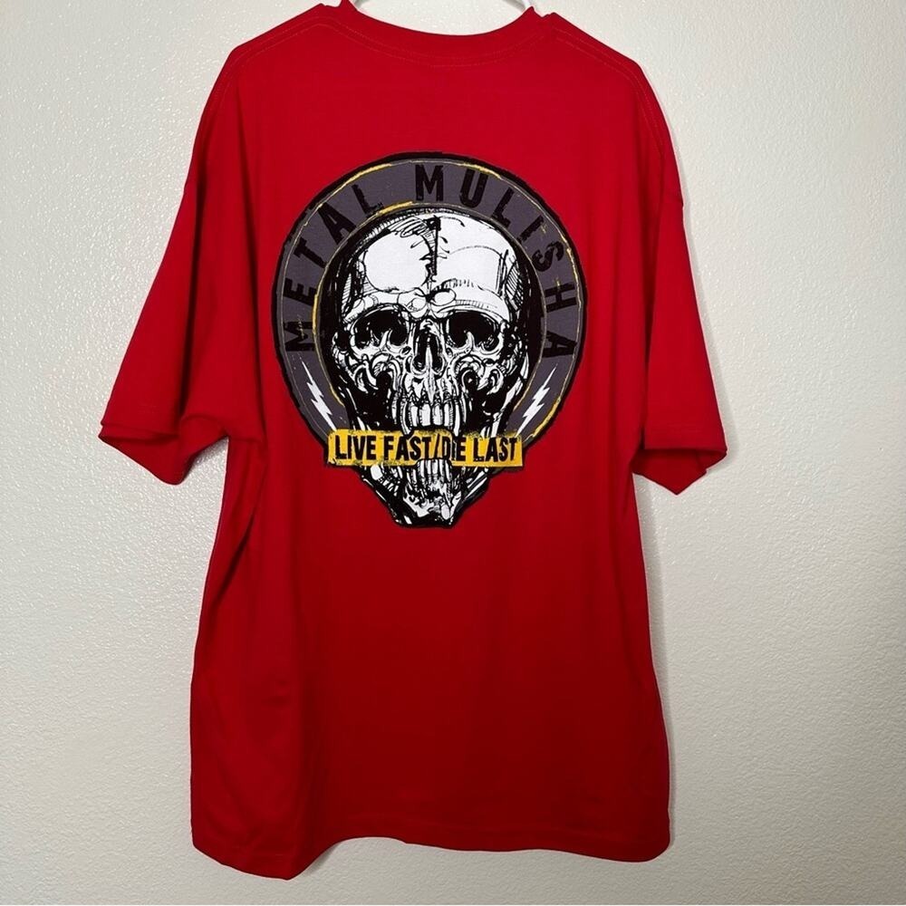Metal Mulisha Grinding Red Short Sleeve Graphic Shirt XXL